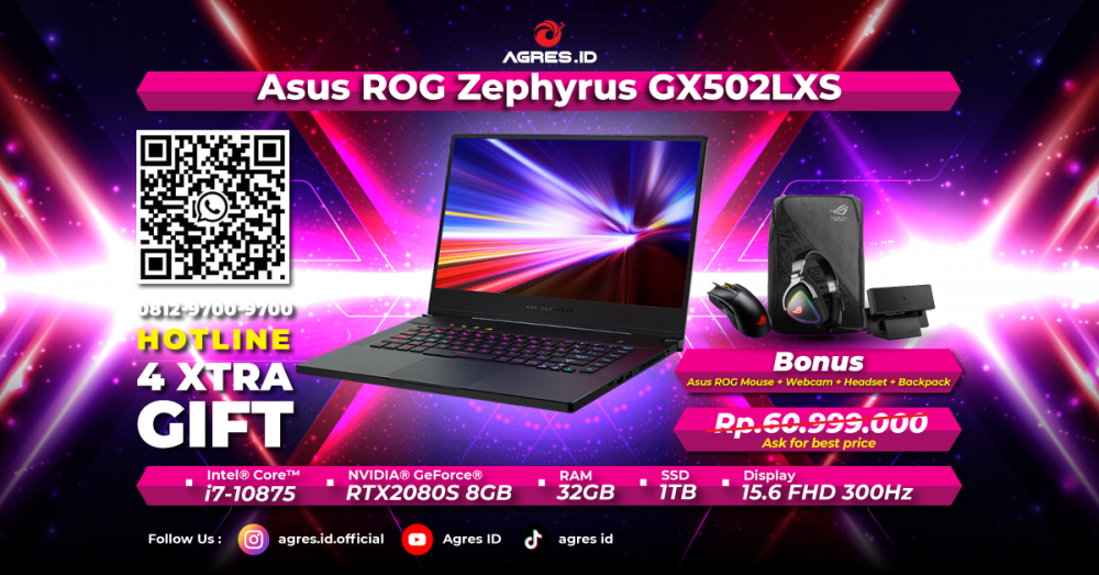 Promo ASUS ROG Zephyrus GX502LXS